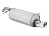 Fox Edelstahl Sportauspuff Citroen C2 u. C3 1x90mm rund eingerollt abgeschrägt mit Absorber