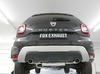 FOX Edelstahl Duplex Sportauspuff Dacia Duster II 1.2l TCe 4x4 je 90mm rund eingerollt abgeschrägt