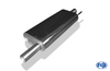 FOX Edelstahl Sportauspuffanlage ab Kat Dodge Nitro 160x80mm flachoval eingerollt abgeschrägt mit Absorber