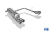 Fox Edelstahl Duplex Sportauspuff-Komplettanlage ab Kat Fiat Grande Punto Typ 199 1.2l Benzin ab 2005 je 2x76mm rund eingerollt gerade mit Absorber
