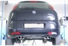 Fox Edelstahl Duplex Sportauspuff-Komplettanlage ab Kat Fiat Grande Punto Typ 199 1.2l Benzin ab 2005 je 2x76mm rund eingerollt gerade mit Absorber