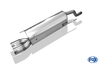FOX Edelstahl Sportauspuff Fiat Grande Punto Typ 199 Benzin ab 2005 2x76mm rund eingerollt