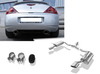 Fox Edelstahl Sportauspuff Ford Cougar Typ BCV 2.5l ab 98 115x85mm oval eingerollt seitlich abgeschrägt