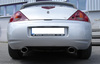 Fox Edelstahl Sportauspuff Ford Cougar Typ BCV 2.5l ab 98 115x85mm oval eingerollt seitlich abgeschrägt