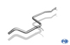 Fox Edelstahl Racing-Komplettanlage ab Kat. Ford Fiesta MK3 Typ GFJ Bj.89-96 1x80mm rund eingerollt gerade mit Absorber