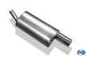 Fox Edelstahl Sportauspuff Ford Fiesta MK3 Typ GFJ Bj.89-96 1x80mm rund eingerollt gerade mit Absorber