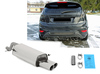 Fox Edelstahl Sportauspuff Ford Fiesta MK7 JA8 inkl. Sport 1.6 99kW 2x80mm rund doppelwandig abgeschrägt