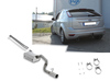 Fox Edelstahl Racing-Komplettanlage ab Kat (63,5mm-System) Ford Focus 2 Fließheck Facelift Bj.08-10 1x90mm rund doppelwandig gerade