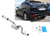 Fox Edelstahl Komplettanlage ab Kat (63,5mm-System) Ford Focus 2 Fließheck Facelift Bj.08-10 1x90mm rund eingerollt gerade mit Absorber