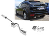 Fox Edelstahl Sportauspuff-Komplettanlage ab Kat Ford Focus 2 Fließheck Facelift Bj.08-10 1x90mm rund eingerollt gerade mit Absorber