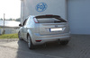 Fox Edelstahl Sportauspuff (63,5mm-System) Ford Focus 2 Fließheck Facelift Bj.08-10 1x90mm rund doppelwandig gerade