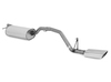 Fox Edelstahl Sportauspuff Ford Focus 2 Turnier Bj.04-10 150x70mm flachoval eingerollt abgeschrägt mit Absorber