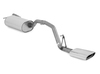 Fox Edelstahl Sportauspuff Ford Focus 2 Turnier Bj.04-10 150x70mm flachoval eingerollt abgeschrägt mit Absorber