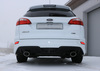 Fox Edelstahl Duplex Sportauspuff Ford Focus 3 Turnier 1.0l Ecoboost mit Styling-Paket je 115x85mm oval eingerollt abgeschrägt