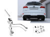 Fox Edelstahl Duplex Racing-Komplettanlage ab Kat Ford Focus 3 Turnier 1.0l Ecoboost mit Styling-Paket je 115x85mm oval eingerollt abgeschrägt