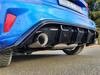 FOX Edelstahl Duplex Sportauspuff-Komplettanlage ab OPF Ford Focus 4 ST-Line für Rieger-Heckeinsatz je 100mm rund doppelwandig abgeschrägt