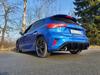 FOX Edelstahl Duplex Sportauspuff Ford Focus 4 ST-Line für Rieger-Heckeinsatz je 100mm rund doppelwandig abgeschrägt