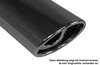 Fox Edelstahl Sportauspuff Ford Focus C-Max 1 106x71mm oval eingerollt abgeschrägt mit Absorber