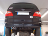 Fox Edelstahl Racing-Komplettanlage ab Kat Ford Galaxy 1 2.8l V6 Typ WGR ab 00 2x80mm rund eingerollt gerade mit Absorber