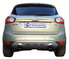 Fox Edelstahl Duplex Sportauspuff-Komplettanlage ab Kat Ford Kuga Diesel ab 2008 106x71mm oval eingerollt abgeschrägt