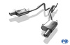 Fox Edelstahl Duplex Sportauspuff Ford Mustang Coupe 4.0l V6 ab 2005 1x90mm rund eingerollt abgeschrägt mit Absorber