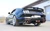Fox Edelstahl Duplex Sportauspuff-Komplettanlage ab Kat Ford Mustang VI 6 Facelift ab 2017 5.0l GT je 2x100mm rund eingerollt abgeschrägt