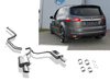 Fox Edelstahl Duplex Racing-Komplettanlage ab Kat Ford S-MAX 2.0l je 115x85mm oval eingerollt seitlich abgeschrägt