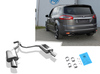 Fox Edelstahl Duplex Sportauspuff Ford S-MAX 2.0l je 115x85mm oval eingerollt seitlich abgeschrägt
