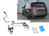 Fox Edelstahl Duplex Sportauspuff-Komplettanlage ab Kat Ford S-MAX 115x85mm oval eingerollt seitlich abgeschrägt