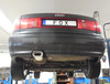 Fox Edelstahl Sportauspuff-Komplettanlage ab Kat Audi 80/90 89 B3 Limousine/Coupe u. B4 Cabrio 135x80mm flachoval
