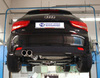 Fox Edelstahl Racing-Komplettanlage ab Kat Audi A1 1.2l 1.6TDI 2x90mm rund eingerollt abgeschrägt