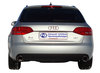 Fox Edelstahl Duplex Sportauspuff Audi A4 B8 8K Limousine/Avant 1.8l TFSI u. 2.0l TDI 1x100mm rund eingerollt abgeschrägt