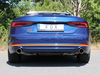 FOX Edelstahl Duplex Racing-Komplettanlage ab VSD Audi A5 B9 F5 2.0 TFSI Quattro je 100mm rund eingerollt abgeschrägt