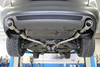 Fox Edelstahl Duplex Sportauspuff Audi A6 4F Typ C6 quattro Limousine u. Avant TDI 1x90mm rund eingerollt abgeschrägt mit Absorber