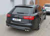 Fox Edelstahl Duplex Sportauspuff Audi A6 4G Typ C7 2.0l TFSI 2.8l FSI + quattro je 2x90mm rund eingerollt mit Absorber
