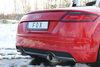 FOX Edelstahl Duplex Sportauspuff-Komplettanlage ab Kat. Audi TT 8S/FV Frontantrieb je 100mm rund doppelwandig abgeschrägt