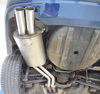Fox Edelstahl Sportauspuff BMW 3er E46 320i 325i 330i Limousine/Touring/Coupe/Cabrio 2x76mm rund scharf gerade