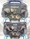 Fox Edelstahl Duplex Sportauspuff BMW Z4 E89 sDrive 35i Roadster je 100mm rund doppelwandig abgeschrägt