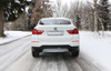 Fox Edelstahl Duplex Sportauspuff-Komplettanlage ab Kat BMW X4 F26 35i ohne M-Paket je 2x90mm rund doppelwandig abgeschrägt