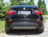 Fox Edelstahl Duplex Sportauspuff BMW X6 E71 115x85mm oval eingerollt seitlich abgeschrägt