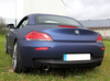 Fox Edelstahl Duplex Sportauspuff BMW Z4 E89 sDrive 35i Roadster je 100mm rund doppelwandig abgeschrägt