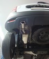 Fox Edelstahl Sportauspuff Dacia Duster Frontantrieb 1x90mm rund eingerollt gerade