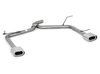 Fox Edelstahl Duplex Endrohrgeweih Kia Ceed SW Kombi Bj.07-12 135x80mm flachoval eingerollt abgeschrägt mit Absorber