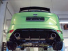 Fox Edelstahl Duplex Racing-Komplettanlage ab Kat. Ford Focus 2 RS ab 2009 129x106mm oval eingerollt abgeschrägt