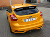 Fox Edelstahl Sportauspuff Mittig Ford Focus 3 ST 2x 115x85mm oval eingerollt abgeschrägt ohne Absorber