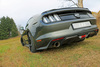 Fox Edelstahl Duplex Sportauspuff-Komplettanlage ab Kat Ford Mustang VI 6 ab 2014 5.0l GT je 1x100mm rund doppelwandig abgeschrägt