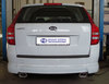 Fox Edelstahl Duplex Endrohrgeweih Kia Ceed SW Kombi Bj.07-12 135x80mm flachoval eingerollt abgeschrägt mit Absorber