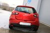 FOX Edelstahl Sportauspuff Mazda 2 Typ DJ ab 2014 100mm rund eingerollt