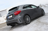 Fox Edelstahl Duplex Sportauspuff Mercedes A-Klasse W176 je 115x85mm oval eingerollt abgeschrägt