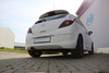 FOX Edelstahl Racing-Komplettanlage ab Kat Opel Corsa D für OPC-Line & Sportheck 115x85mm oval eingerollt abgeschrägt